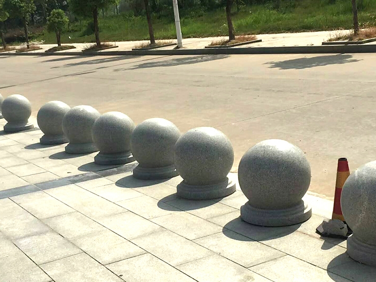林剑翔路障石球062广场步行街路障石墩圆球石雕圆球石墩