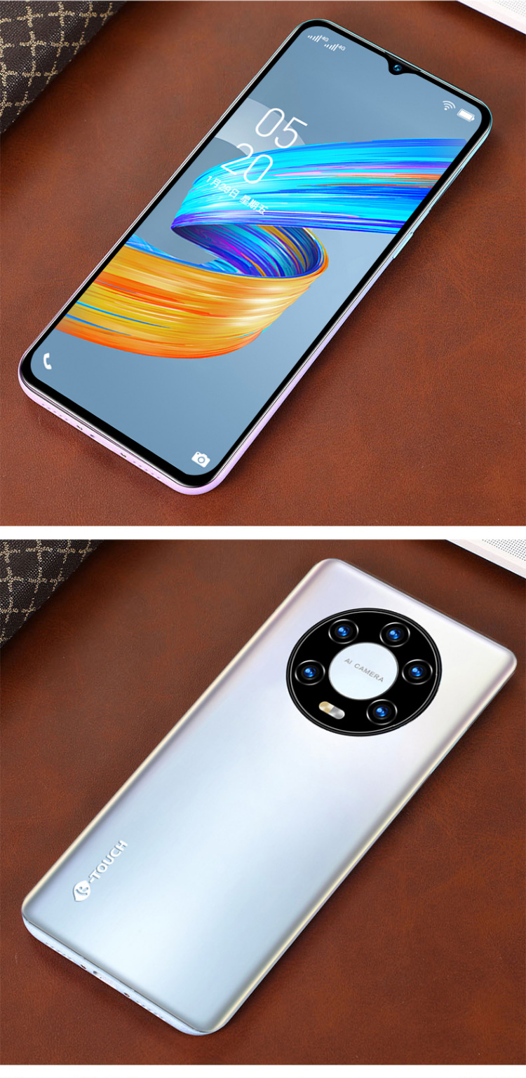 天语p60pro65英寸高清水滴屏游戏拍照智能手机侧键指纹人脸识别全网通