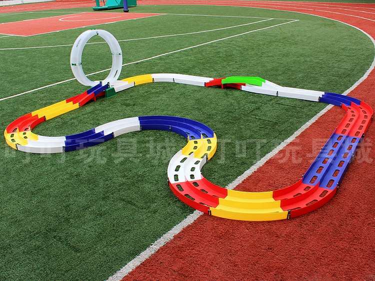 男孩四驱兄弟四驱车赛道跑道家庭单双轨立交闪电飞龙轨道彩色单轨8008