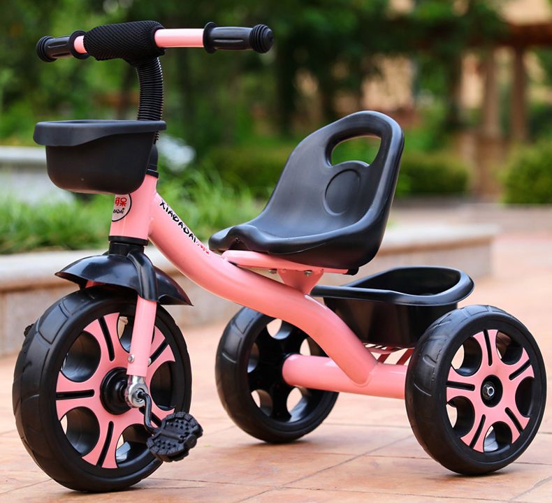 儿童三轮车脚踏车1326周岁大号带斗音乐男女孩轻便宝宝脚蹬车