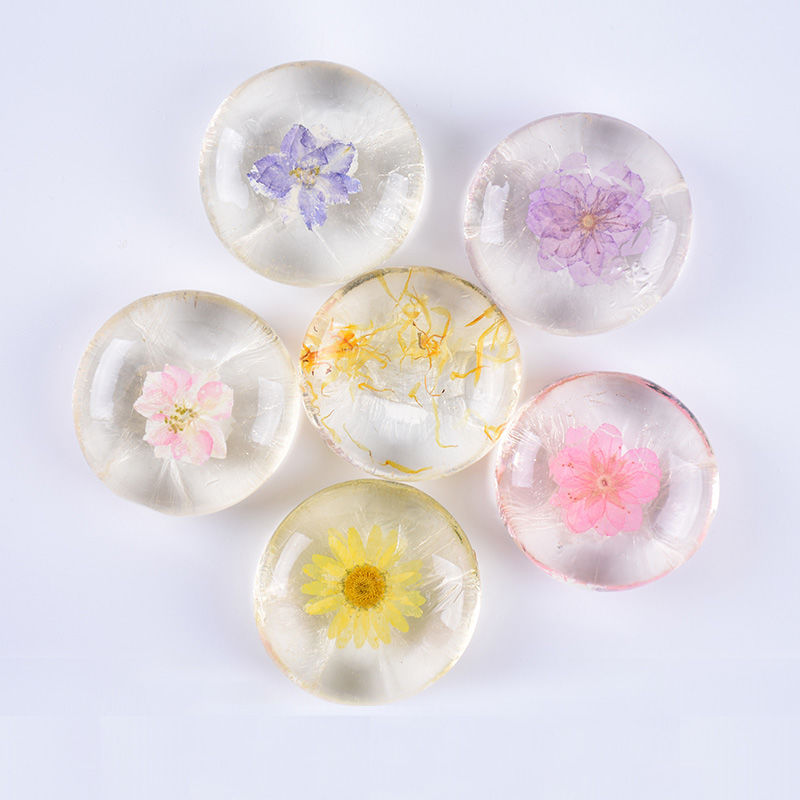 《氨基酸手工皂补水保湿洁面皂净透皂控油卸妆洗脸香皂真花瓣沐浴皂