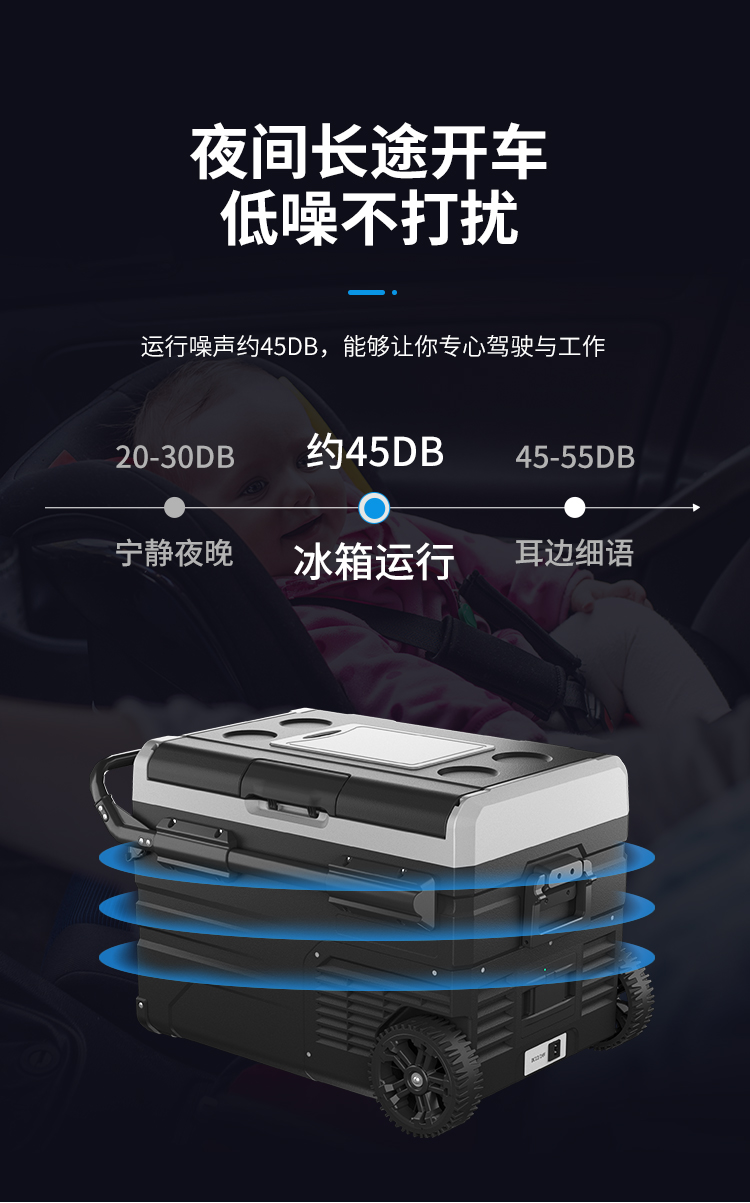 冰虎(alpicool)车载冰箱压缩机制冷tww35升锂电池续航