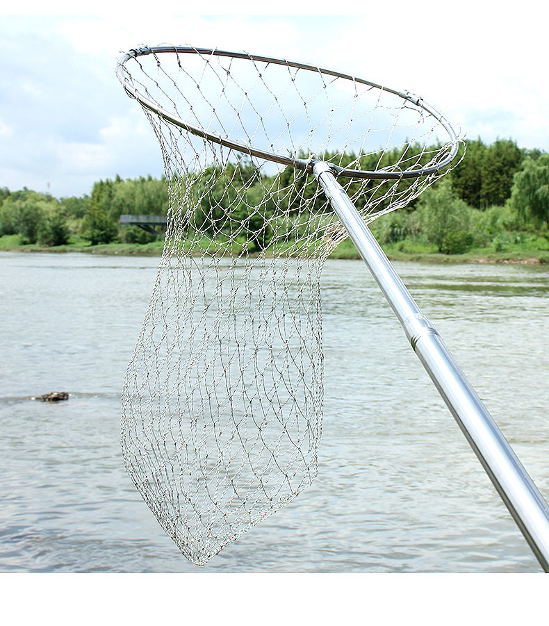 抄网抄网杆抄网头鱼网抄网全套捞鱼网鱼网兜伸缩杆钓鱼具用品装备