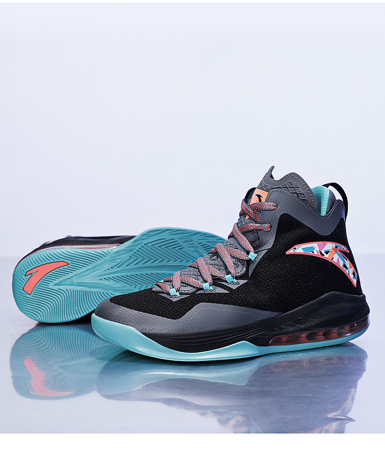 安踏神盾篮球鞋旗舰2021秋季新款网面透气高帮气垫鞋实战球鞋