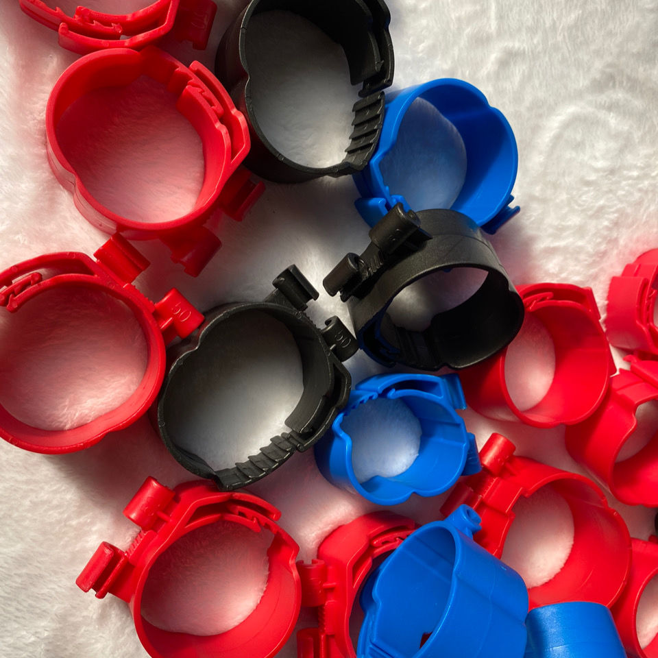 中央空调管卡扣新风尼龙吊挂卡吊码8厘丝杆秒卡40红宽35cm100个