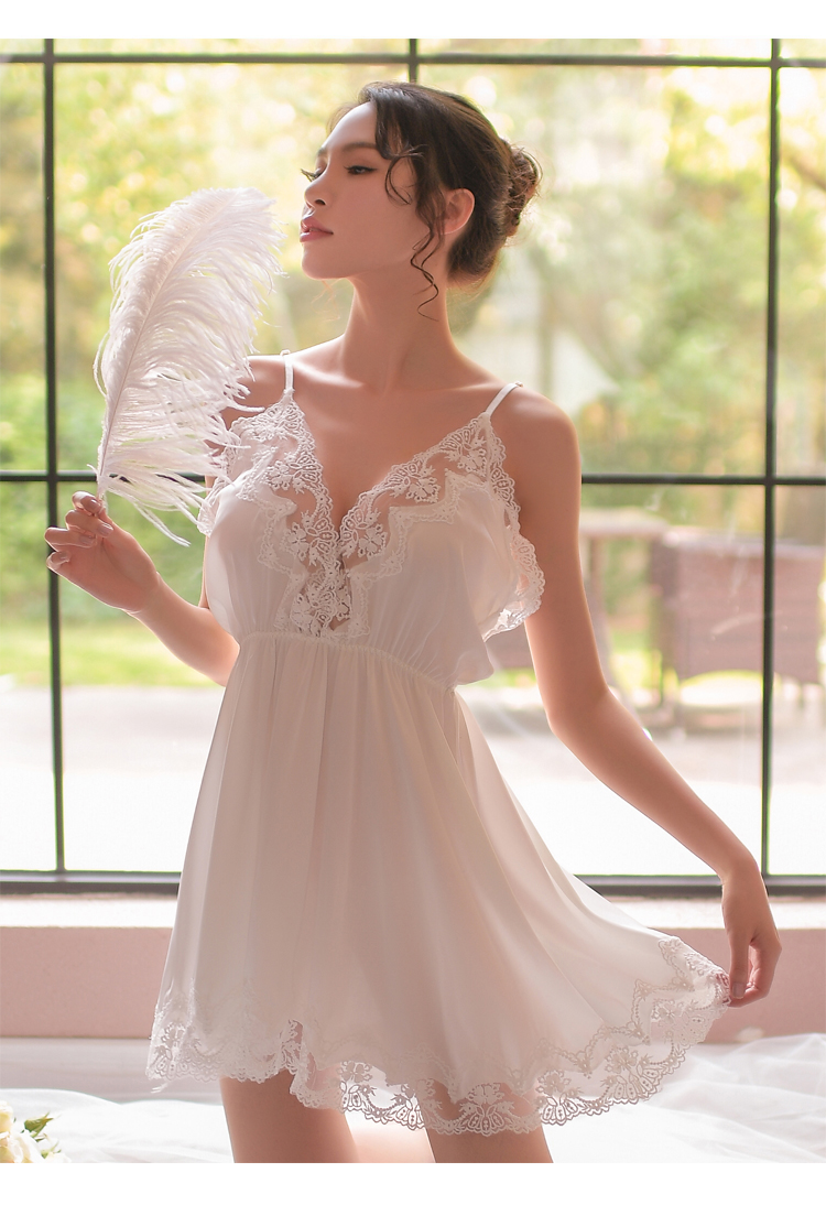 枫述性感睡衣女夏蕾丝情趣吊带睡裙极度诱惑老公裙火辣成人透明挑逗骚