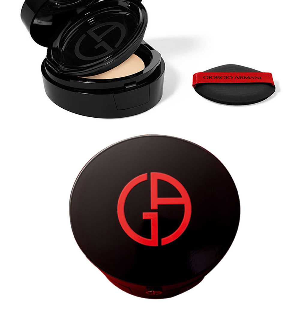 阿玛尼armani黑气垫权力粉底霜轻薄cc霜遮瑕持久