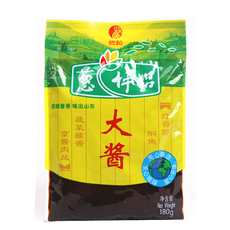 欣和葱伴侣大酱180g10袋原酿酱东北大豆酱豆酱蔬菜蘸酱炸酱面酱