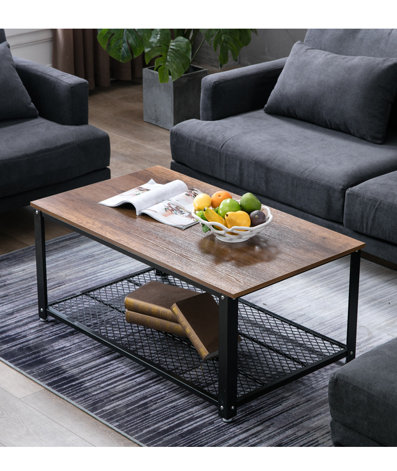 北欧茶几简约现代创意家具小户型客厅网红铁艺家用茶桌实木小茶几定制