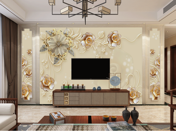 洛蔓(lamaition)墙纸/墙布 洛蔓 16d电视客厅背景墙壁画卧室无缝整张