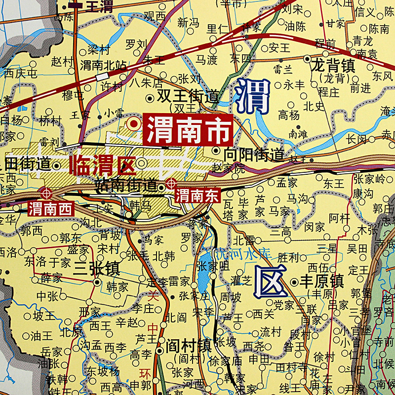 渭南地图全图可放大图片