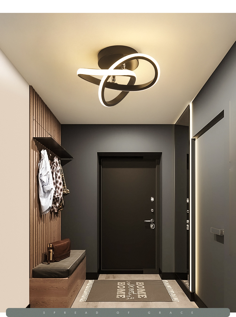 北欧过道灯走廊灯家用创意led入户阳台灯饰简约现代入户衣帽间灯