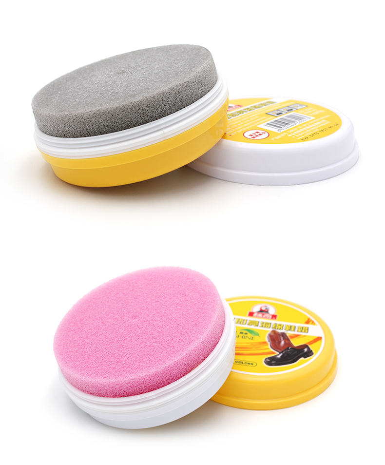 海绵鞋油双面海绵檫鞋蜡家用保养上光光亮鞋油真皮保养油无色通用