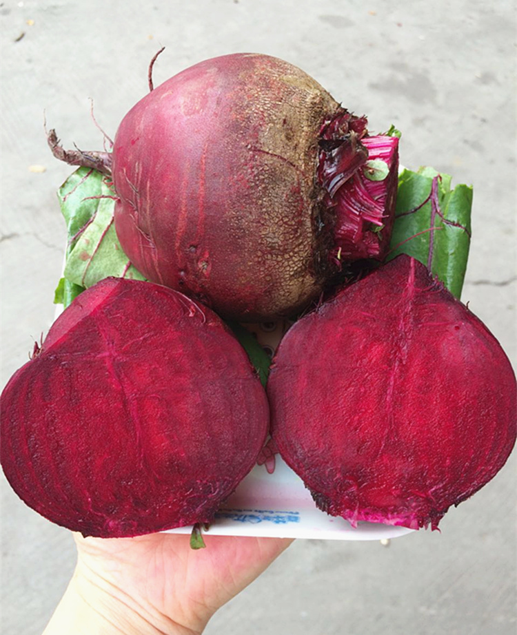 2.5kg 新鲜甜菜头 现拔红菜头 全红多汁新鲜甜菜头