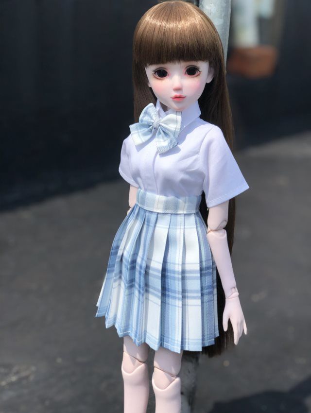 罗丽百褶裙bjd3分4分6分jk制服60cm叶衬衫娃娃衣服[8月31日发完] 山吹
