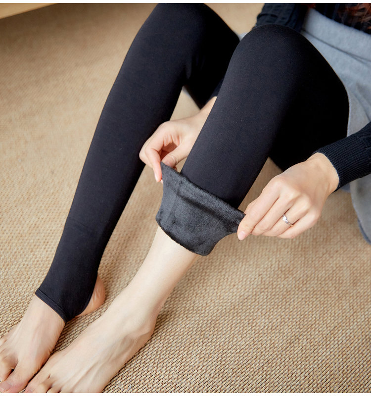 东北特厚保暖棉裤女500克肉色打底裤女外穿加绒冬天光腿超厚神器