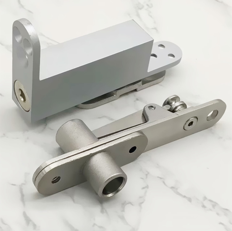 敬平隐形门带缓冲回位转轴上下合页铰链定位门轴轴旋转轴