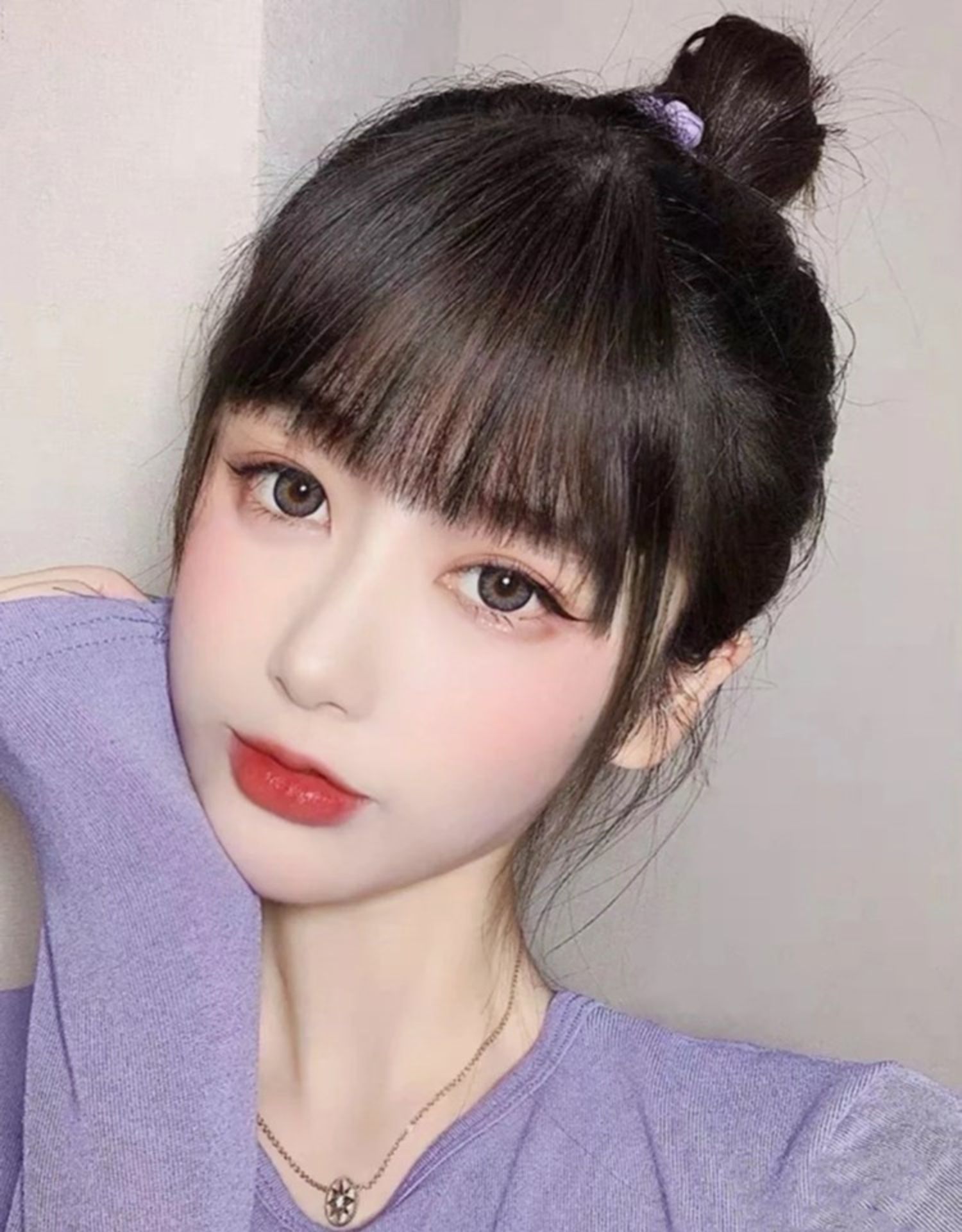 你那么美假发 真发漫画刘海假发女网红一刀齐平刘海自然无痕空气假