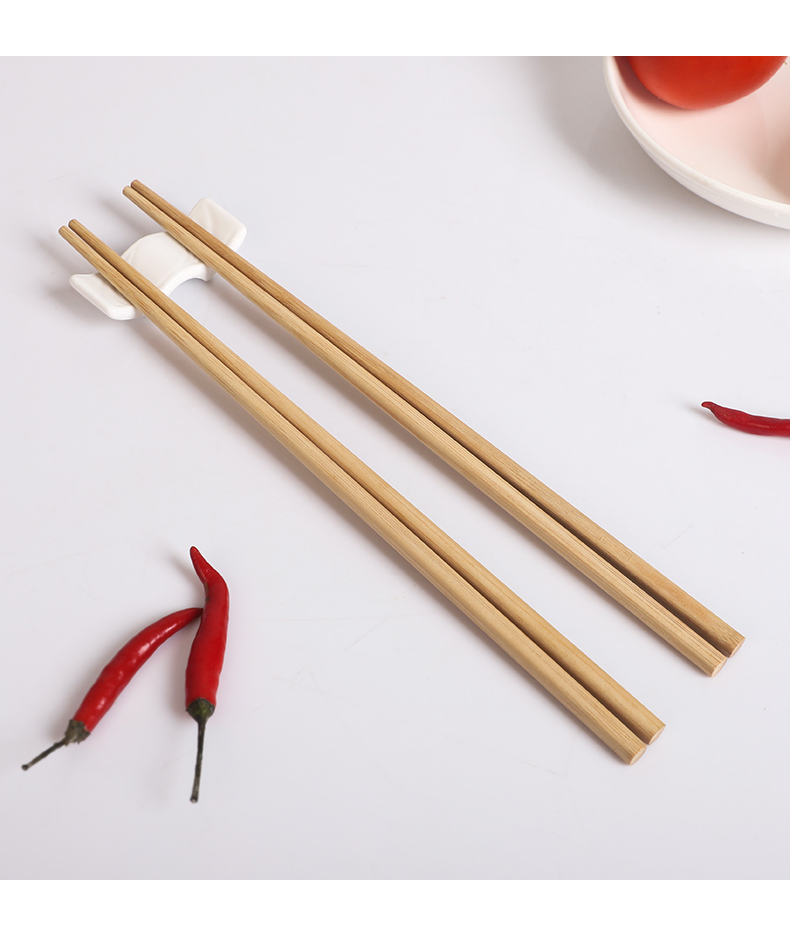 2双装45cm楠竹加长筷家用火锅筷子油炸筷子日式捞面超长快子厨房油条