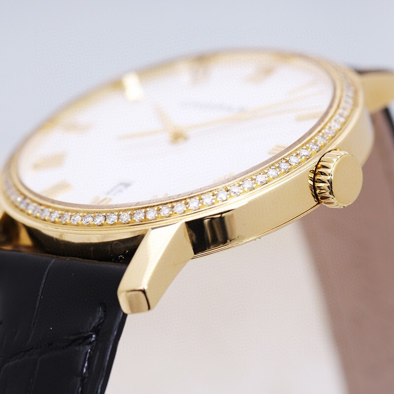 二手95新萧邦classic系列18k黄金后镶钻40mm男士手表171278