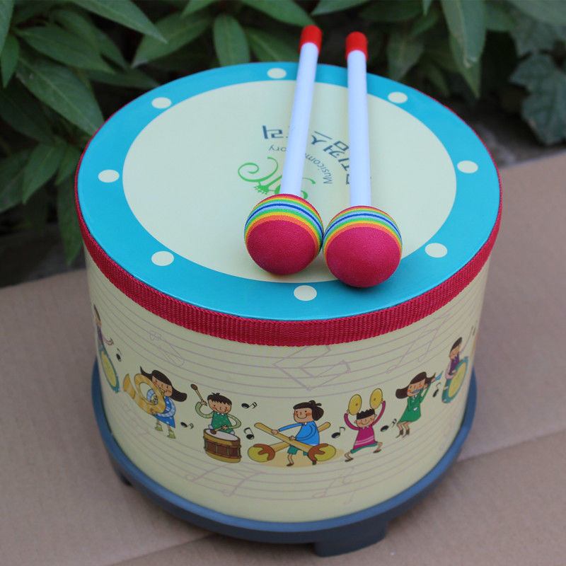 宝宝小鼓玩具奥尔夫打击乐器小孩婴儿手拍韩国地鼓儿童鼓音乐敲打卡通