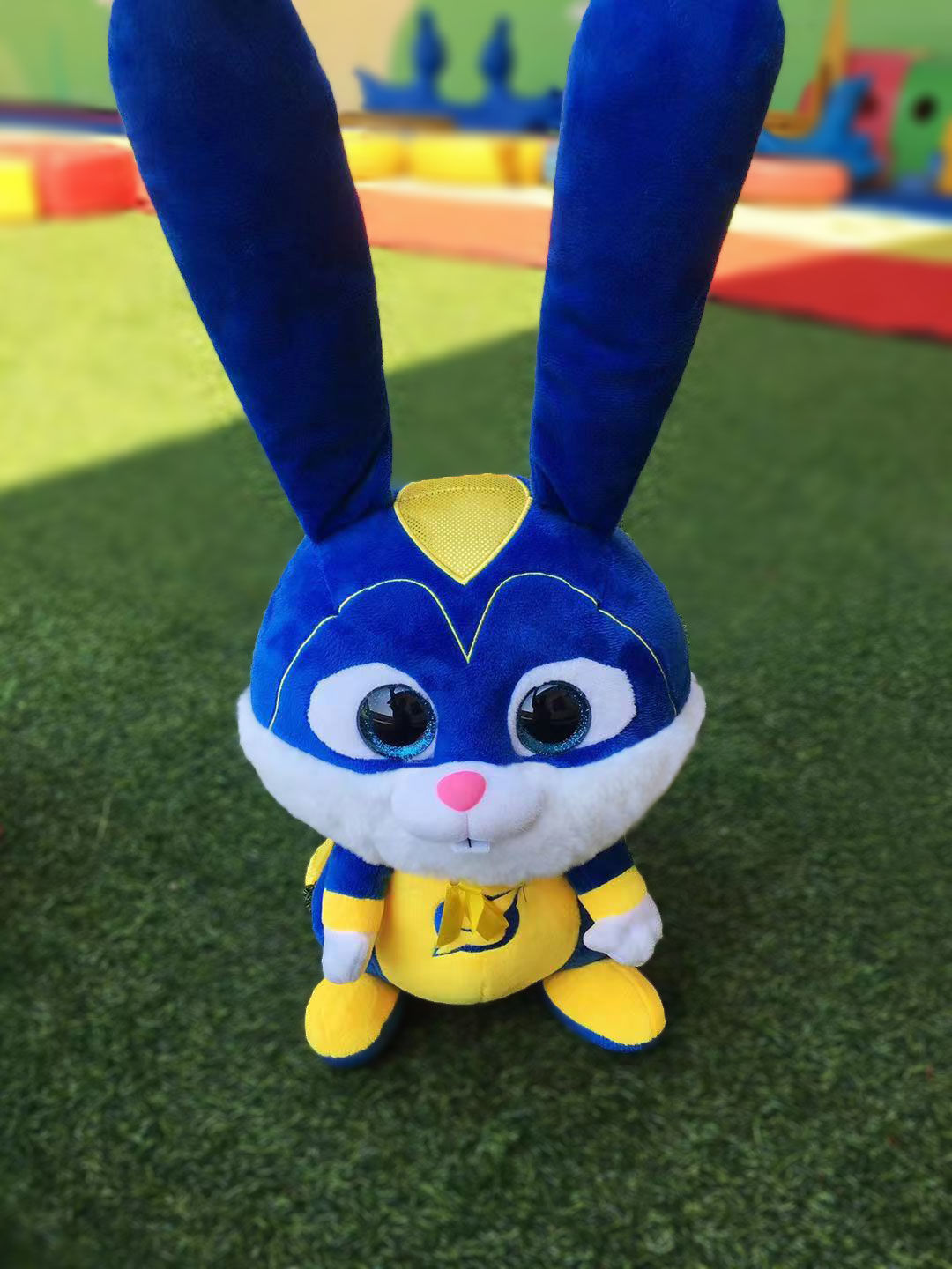 《【小白兔公仔】爱宠大机密2兔子玩偶毛绒玩具明星同款儿童节礼物 蓝