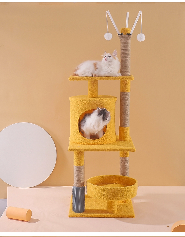 猫爬架猫窝猫树猫架子一体小型猫抓柱猫咪别墅米妮多功能幼猫跳台带窝
