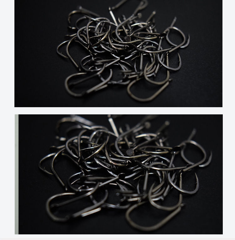 进口钨钢鬼牙伊势尼鱼钩散装正品鬼伢酷黑金钓鱼钩强拉力渔具用品