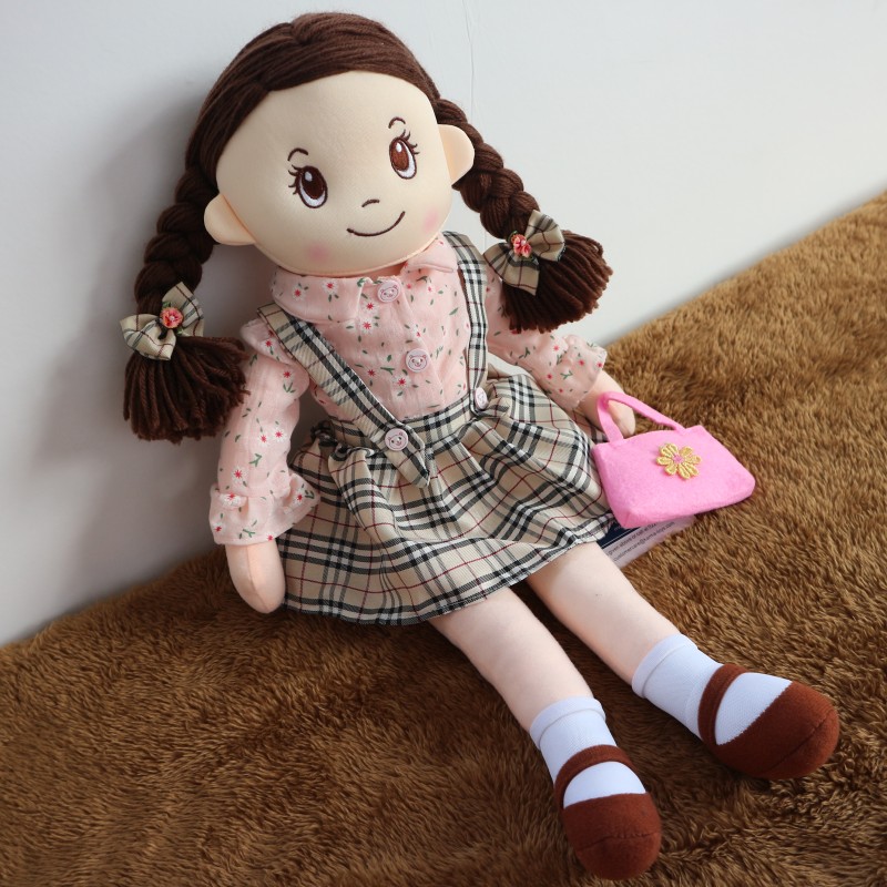 儿童过家家洋娃娃女孩生日礼物精致可爱布娃娃 粉色裙 85厘米