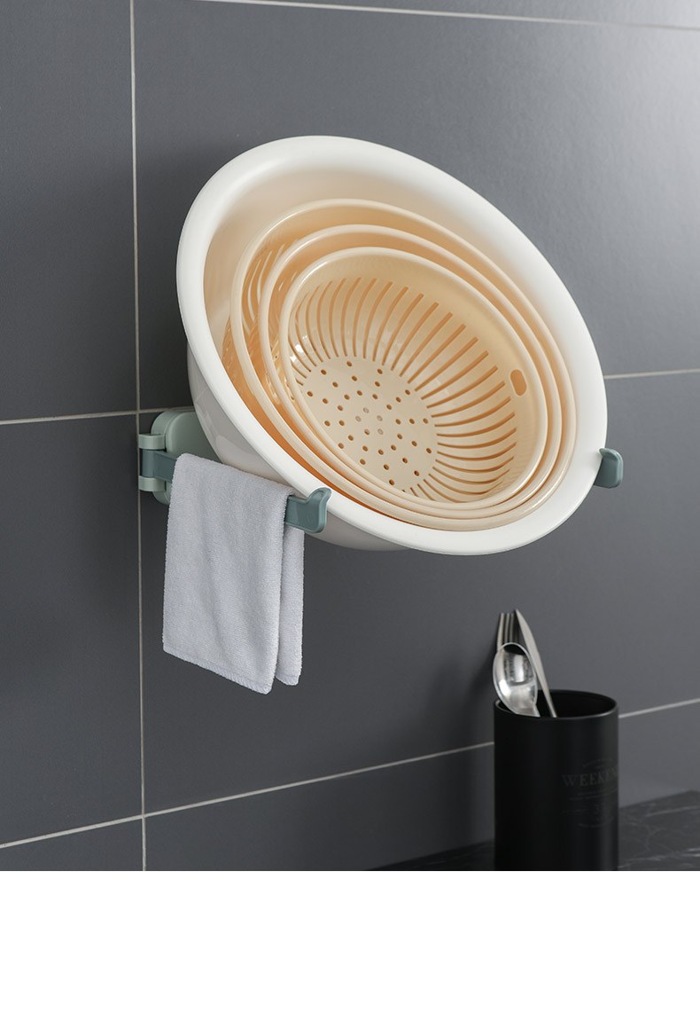 免打孔脸盆架壁挂浴室脸盆置物架卫生间盆子洗脸盆收纳架盆架厕所