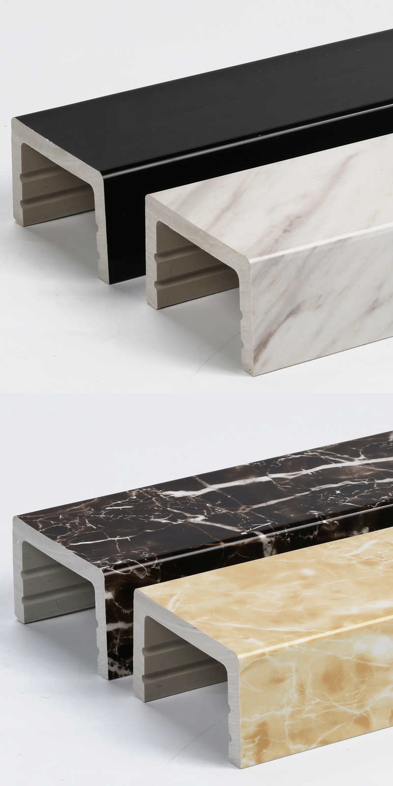 pvc大理浴室淋浴房基石挡水条卫生间防水一字型地面阻水隔水隔断安心