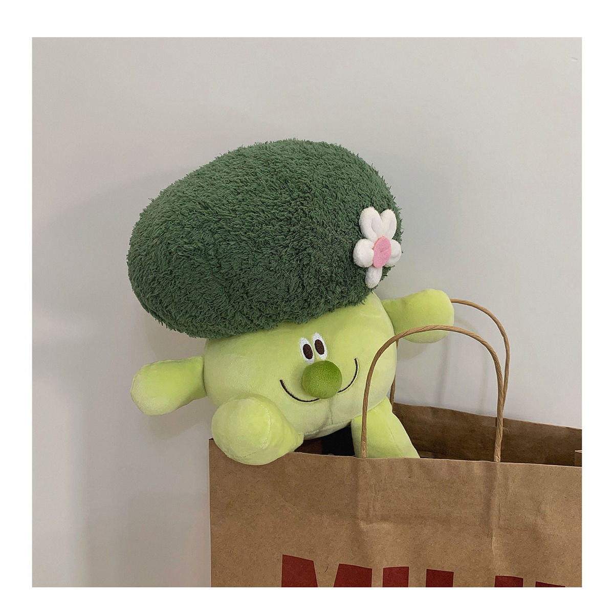 可爱西兰花公仔毛绒玩具小挂件玩偶菜花抱枕花椰菜布娃娃生日礼物小花