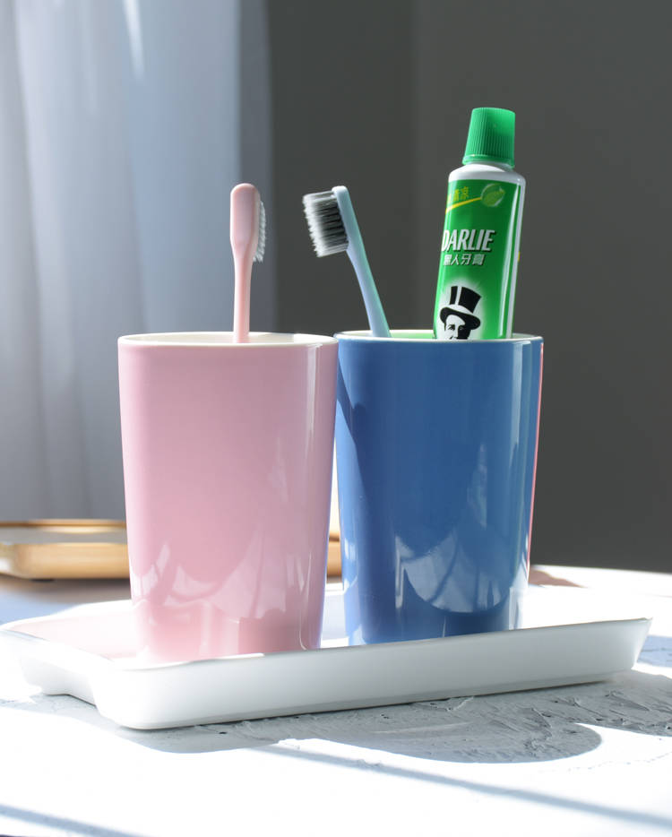 漱口杯牙杯牙缸刷牙杯洗口杯陶瓷创意情侣牙刷洗漱杯简约色水杯