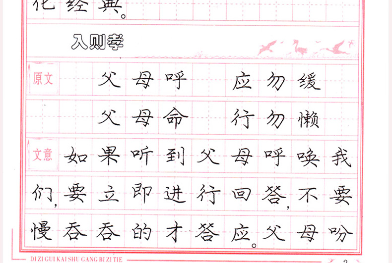 龐中華弟子規蒙學經典楷書鋼筆字帖小學生硬筆楷書