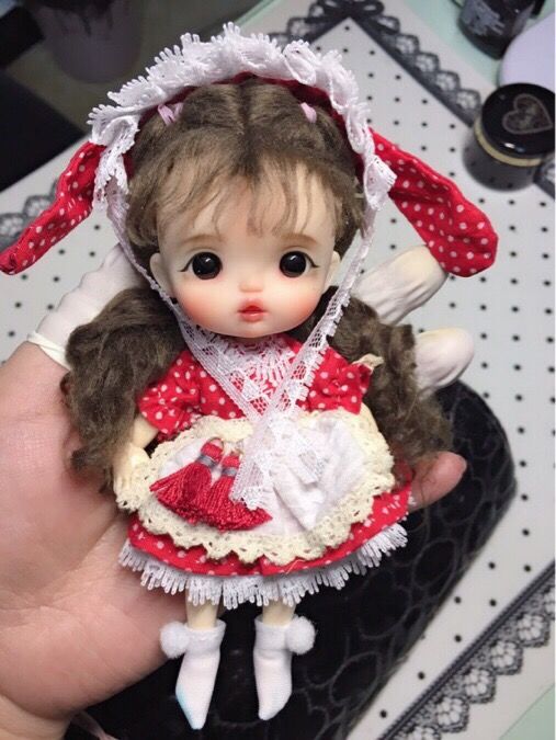 《bjd8分obll假发娃娃假发七夕情人节礼物儿童生日礼物(没有头) 8分