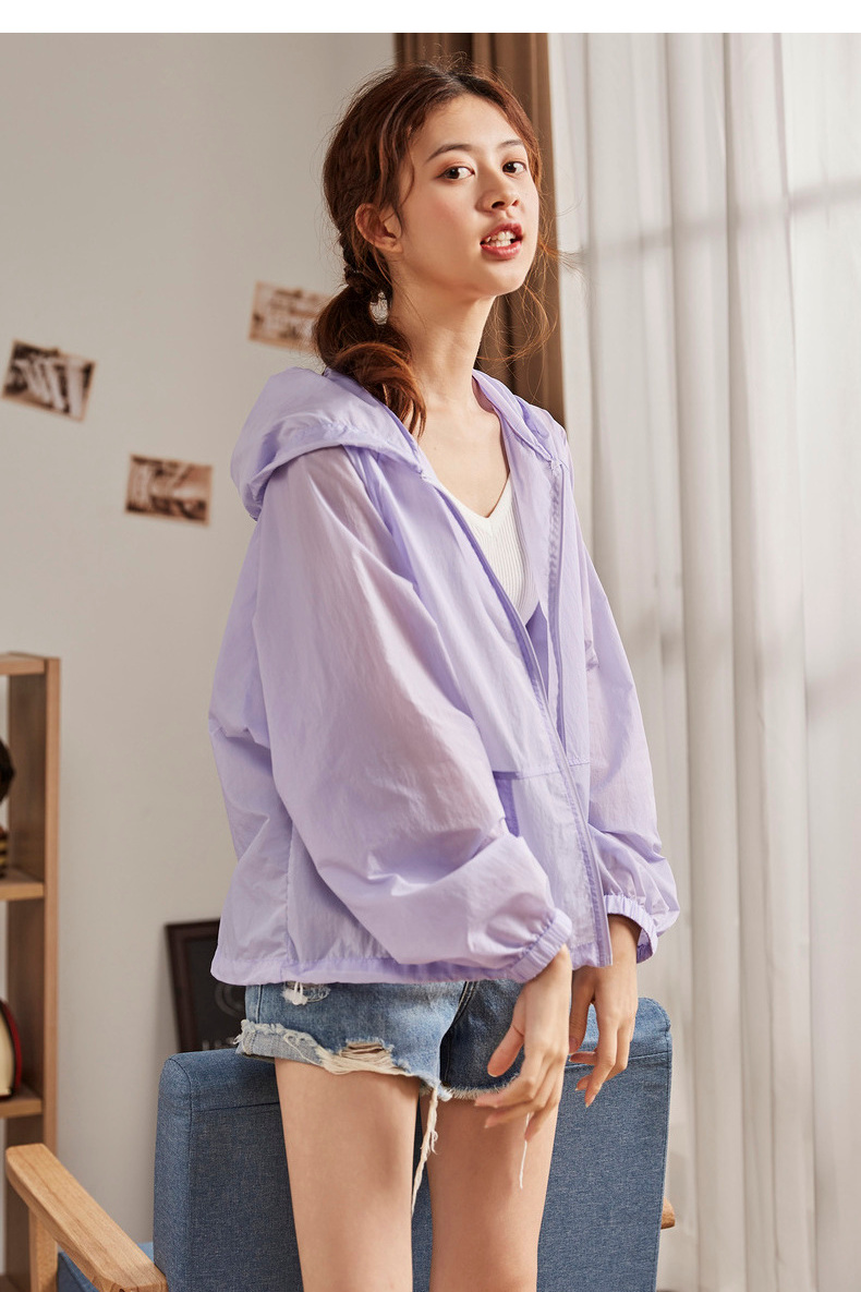 唐狮防晒衣女2019新款红宽松韩版学生超仙薄款外套夏天长款百搭