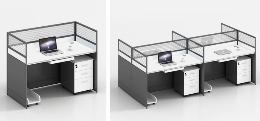 ccsm办公桌员工直型工位含辅