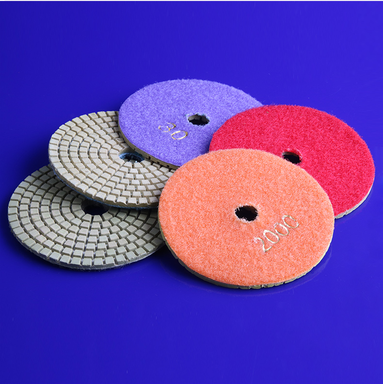 100mm金刚石水磨片软磨片4寸大理石磨片加厚石材打磨抛光片4寸水磨片