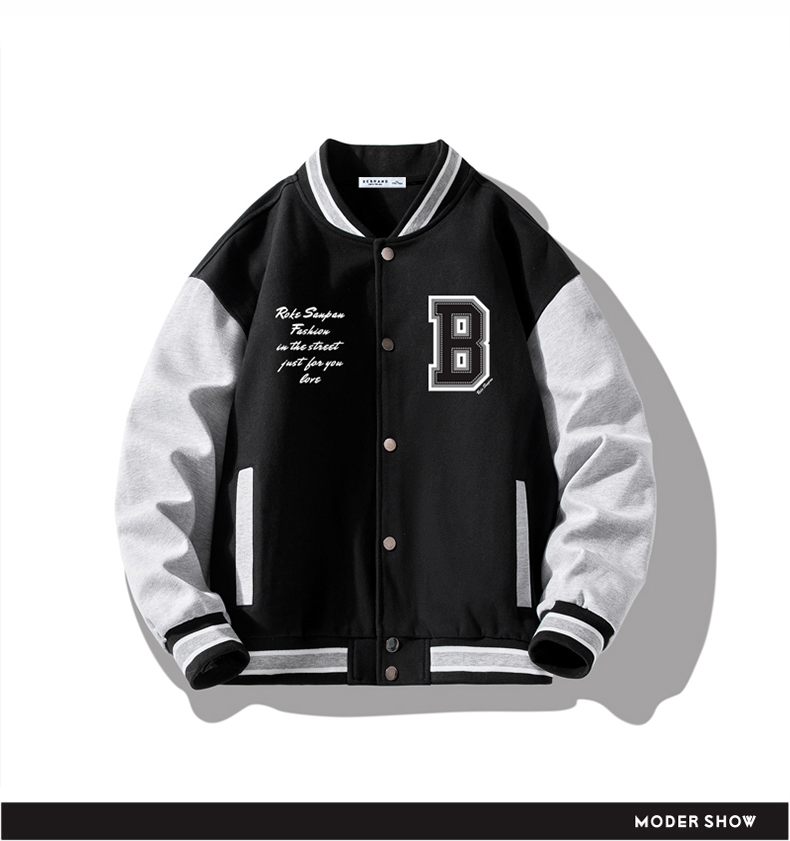 debrand外套男棒球服2022新款男士潮牌情侣夹克原宿日系宽松潮流