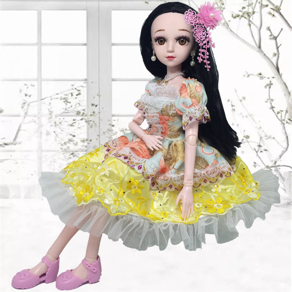 昆吾锋60厘米会说话芭比娃娃套装智能女孩公主玩具单个洋娃娃超大 紫