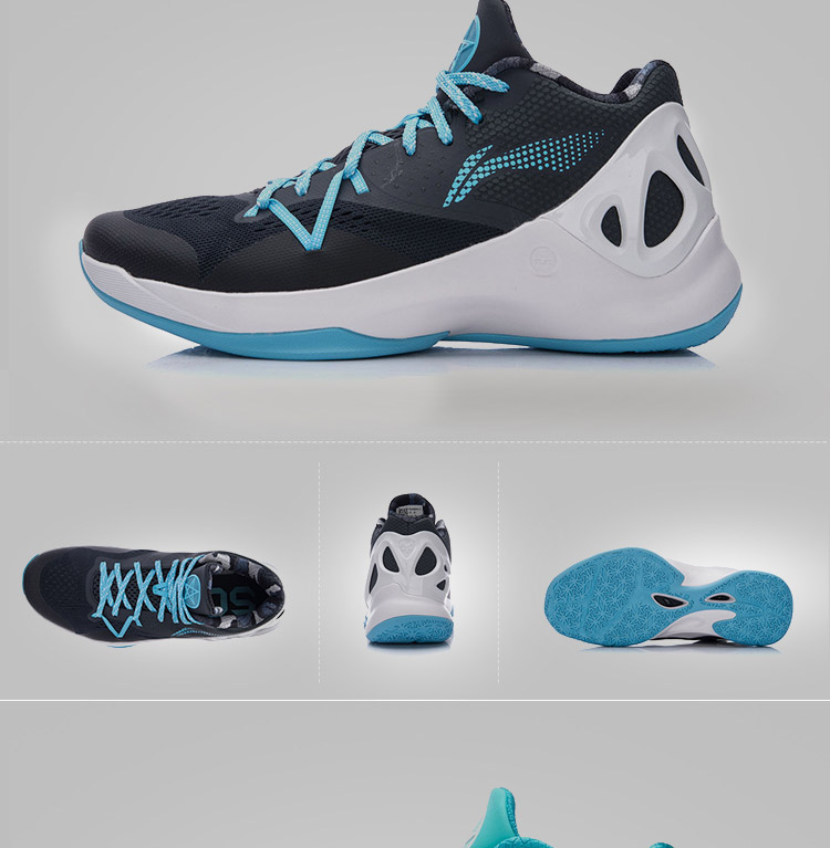 自营李宁篮球男鞋音速5李宁云减震扭转系统一体织低帮春秋运动鞋