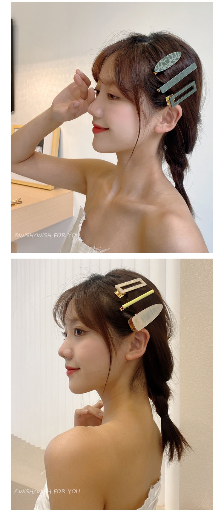 《ins网红发夹糖果色刘海夹子日系头饰少女简约发卡可爱边夹鸭嘴夹 1