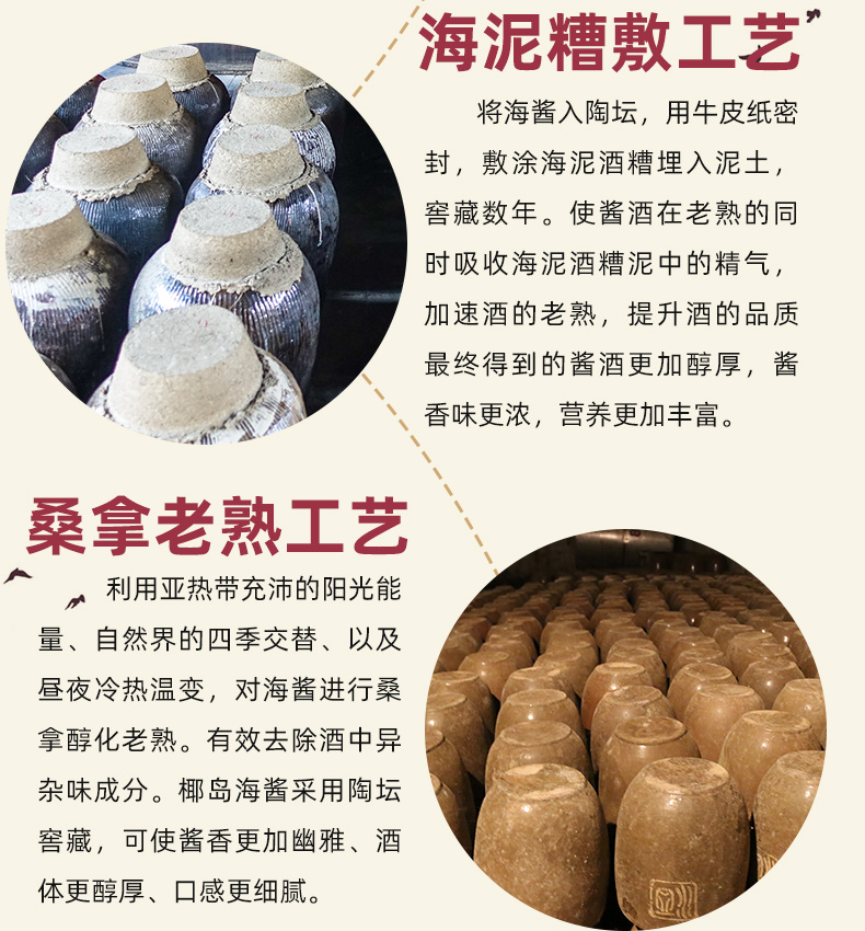 椰岛海酱500ml盒海派酱香型白酒53度10酱香酒酱酒商务礼盒装