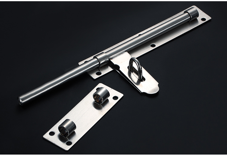 敬平销 加大号大门不锈钢防盗插销 加厚左右门销 明装门栓挂锁门闩