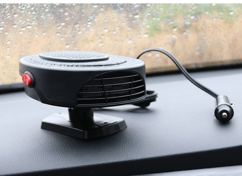 汽车载电暖风机12v闪电客暖气车用车内制热24v取暖器电动面包车轿车