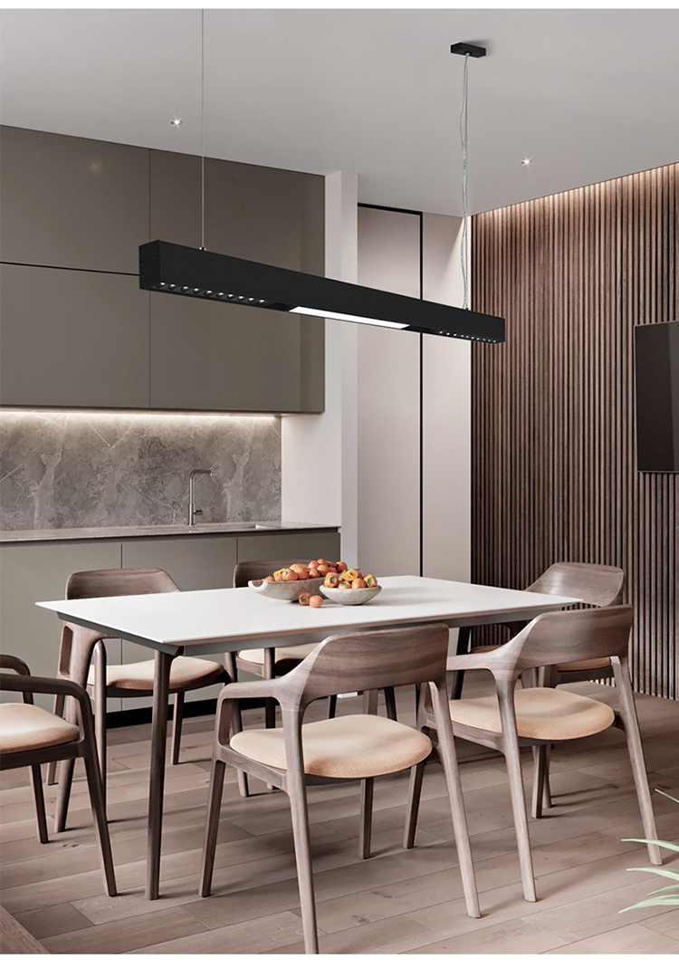 定做 磁吸轨道灯led长条射灯办公室现代简约吊灯创意工作室条形灯