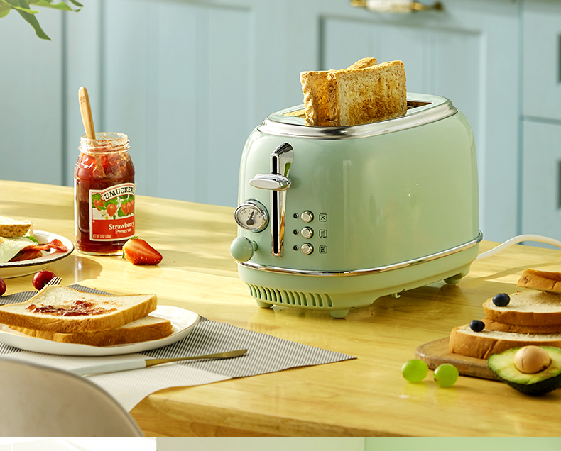 法国马克西姆mka64家用多士炉烤面包机烤吐司复古多功能早餐机r3米色