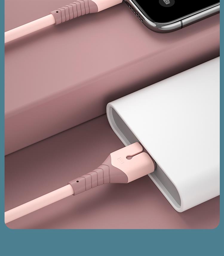 江城苹果11数据线液态硅胶iphonex手机充电器线6s7p加长11快充2米ipad