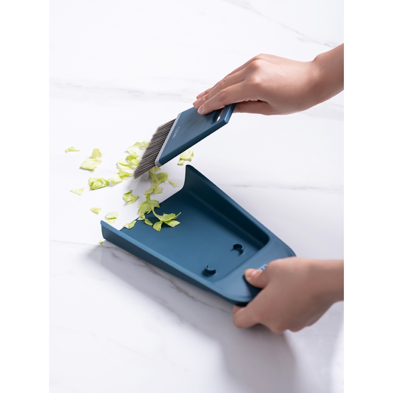 添晴清洁工具 迷你桌面清洁小扫把簸箕套装家用打扫清理小扫帚扫地