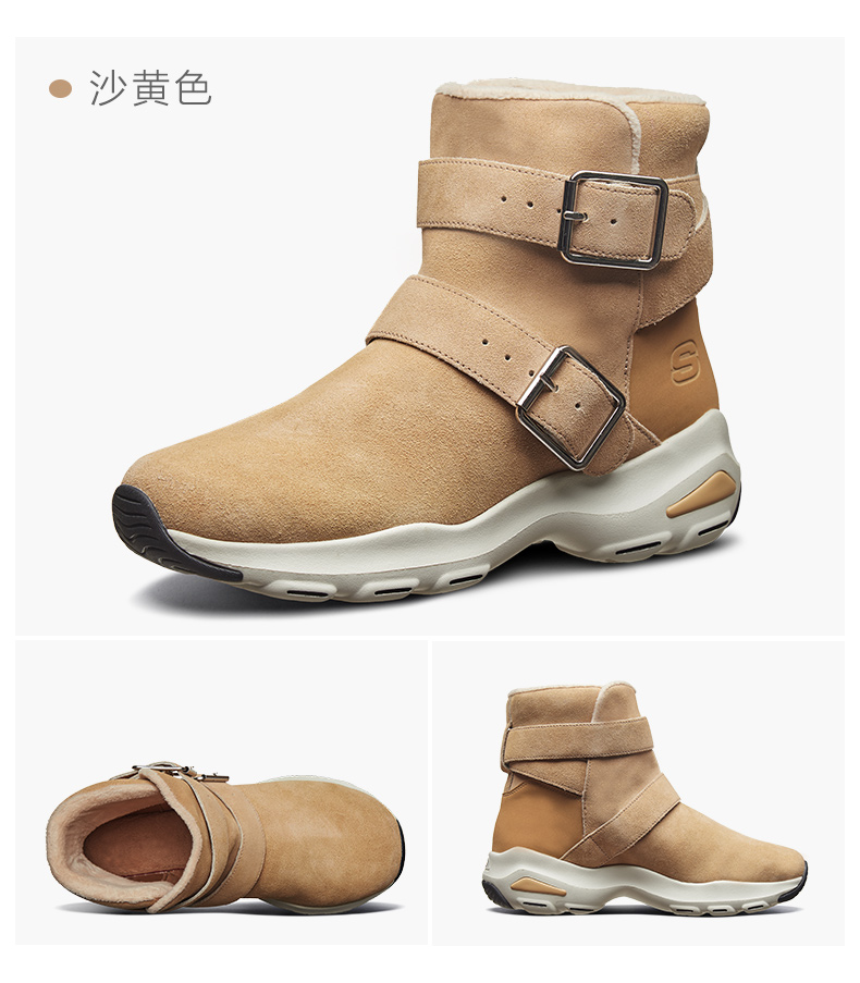 skechers斯凯奇女鞋时尚保暖轻便休闲鞋49706